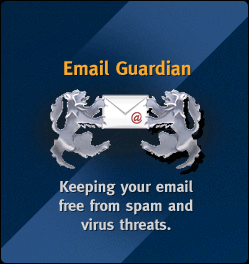 Our Email Guardian keeps your email free from spam and virus threats